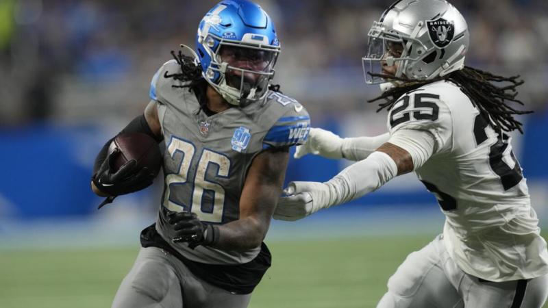 NFL, Week 8 – Jahmyr Gibbs et les Lions rugissent de nouveau